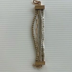 Victoria Emerson Gold and Silver Chain Bracelet